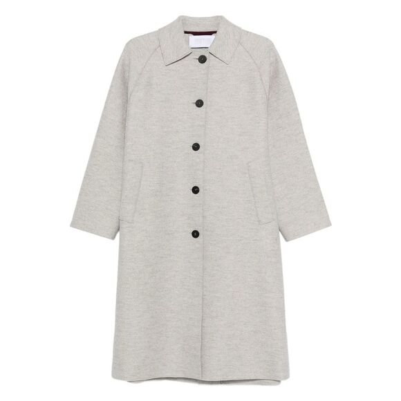 Harris Wharf London Neutrals Coats - Single Breasted Coats Women